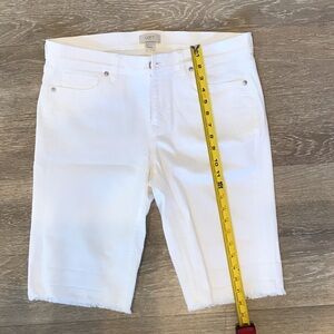 LOFT Crisp White Denim Shorts